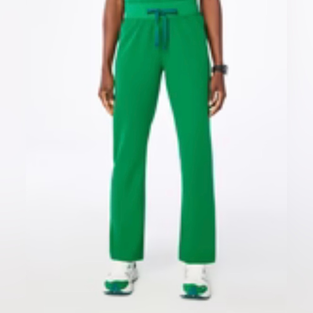 Figs High Waisted Livingston Pants - Evergreen
